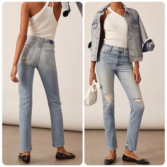 Mother Superior NWT The Huffy Skimp Hotter On The Other Side Straight Jeans 27 - Picture 1 of 16